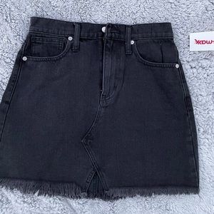 black denim skirt